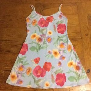 Michel Stephen Spaghetti Strap Floral Dress